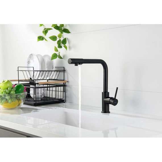 Смеситель для кухни Aquatek Европа AQ1386MB, чёрный матовый, Цвет производителя: чёрный матовый - фото 7