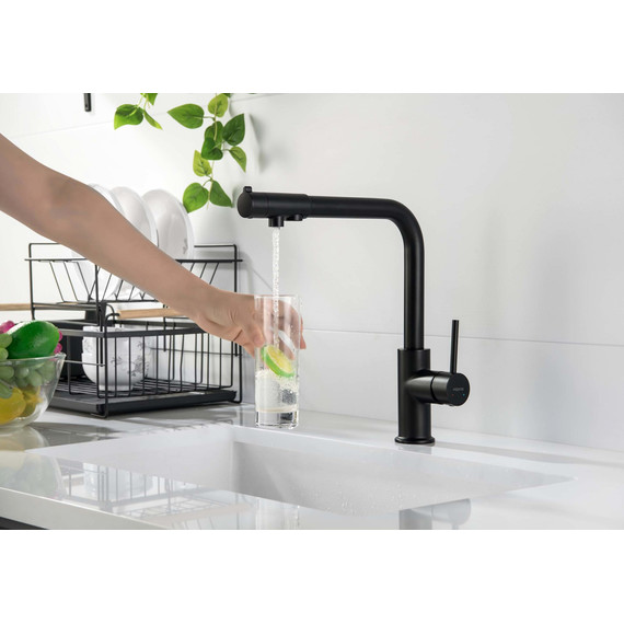 Смеситель для кухни Aquatek Европа AQ1386MB, чёрный матовый, Цвет производителя: чёрный матовый - фото 4