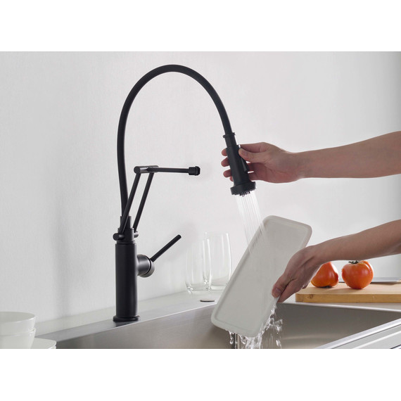 Смеситель для кухни Aquatek Европа AQ1388MB, чёрный матовый, Цвет производителя: чёрный матовый - фото 6