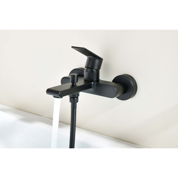 Смеситель для ванны Aquatek Лира AQ1440MB, чёрный матовый, Цвет производителя: чёрный матовый - фото 3