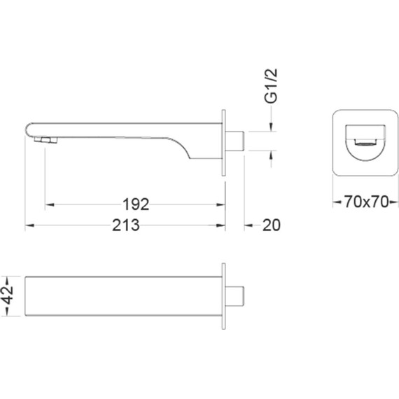 Излив для ванны Aquatek Лира AQ1441CR - фото 3