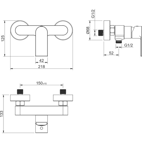 Смеситель для душа Aquatek Лира AQ1460CR, Цвет производителя: хром - фото 3