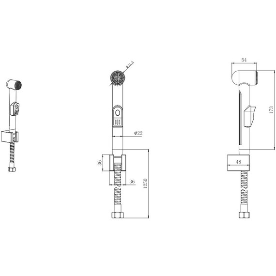 Гигиенический душ Aquatek  AQ2050CR - фото 4
