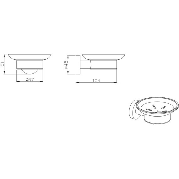 Мыльница Aquatek Вега AQ4003CR - фото 2