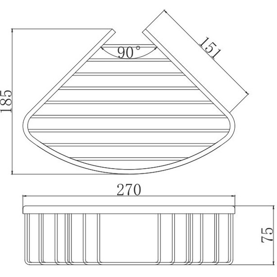 Полка угловая Aquatek Вега AQ4006CR - фото 2