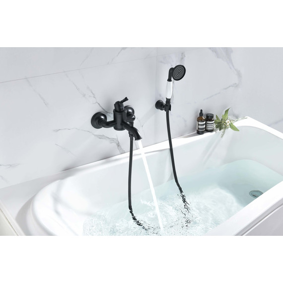 Смеситель для ванны Aquatek Классик AQ1549MB, чёрный матовый, Цвет производителя: чёрный матовый - фото 6