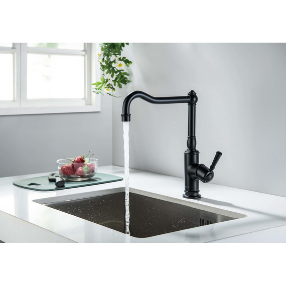 Смеситель для кухни Aquatek Классик AQ1580MB, чёрный матовый, Цвет производителя: чёрный матовый - фото 7