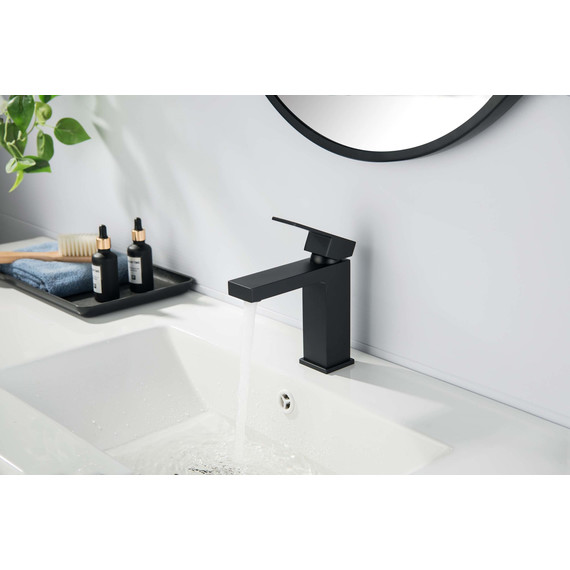 Смеситель для раковины Aquatek Либра AQ1610MB, чёрный матовый, Цвет производителя: чёрный матовый - фото 3