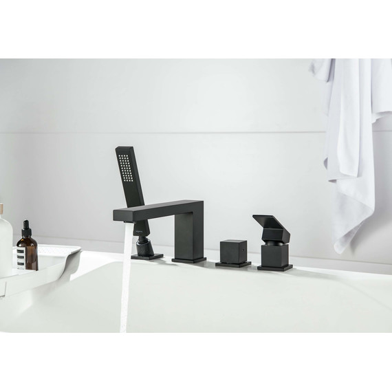 Смеситель для ванны Aquatek Либра AQ1648MB, чёрный матовый, Цвет производителя: чёрный матовый - фото 8