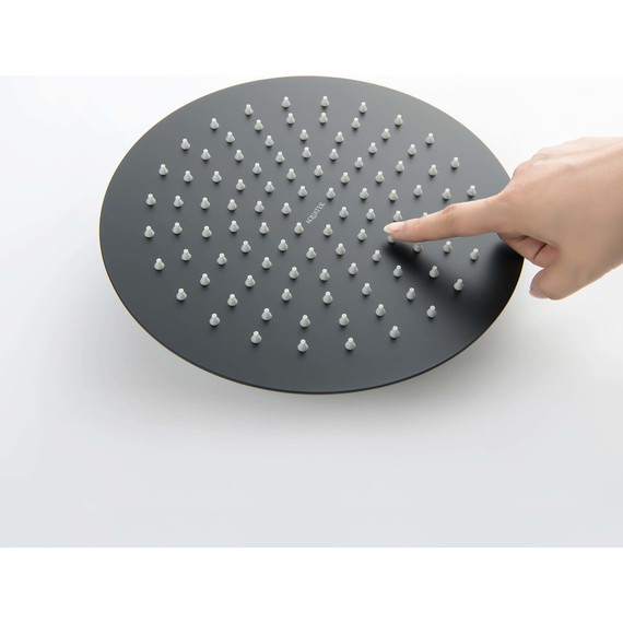 Верхний душ Aquatek 250x250 мм AQ2073MB, чёрный матовый - фото 2