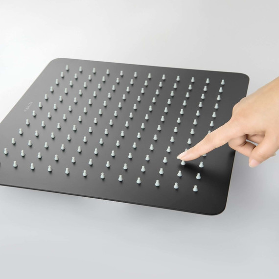 Верхний душ Aquatek 300x300 мм AQ2074MB, чёрный матовый - фото 2