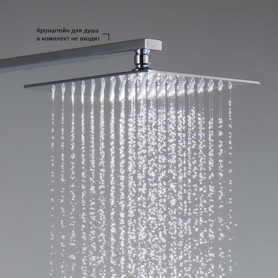 Верхний душ Aquatek 250x250 мм AQ2076CR - фото 5