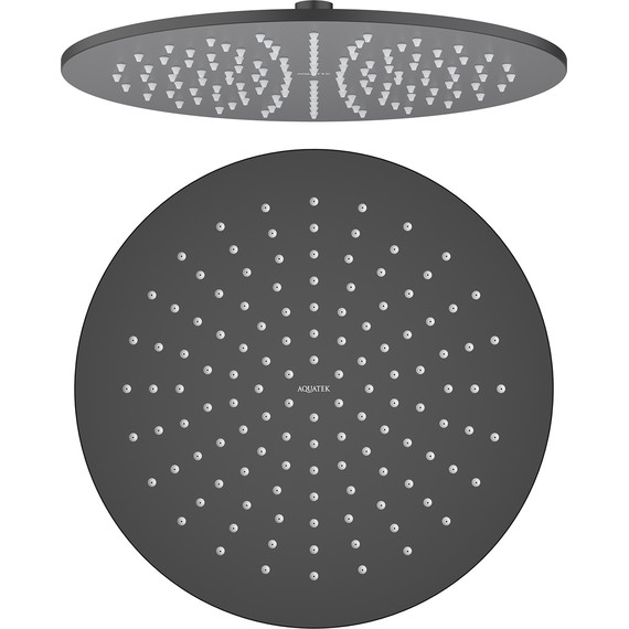 Верхний душ Aquatek 300x300 мм AQ2079MB, чёрный матовый - фото 2