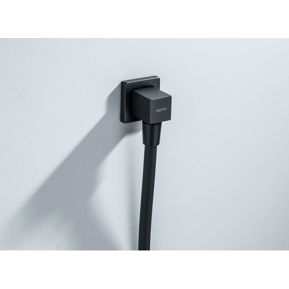 Шланговое подсоединение Aquatek AQ2458MB, чёрный матовый - фото 3