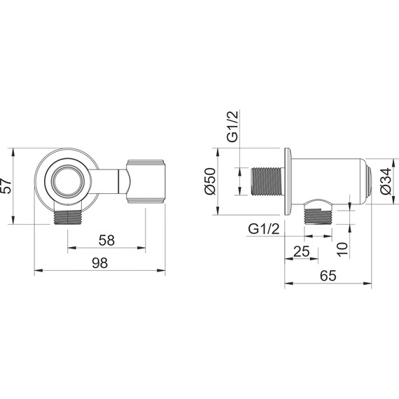 Шланговое подсоединение Aquatek Классик AQ2462CR - фото 4