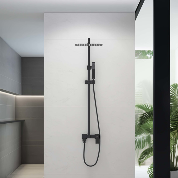 Душевая стойка Aquatek Либра AQ2640MB, чёрный матовый, Цвет производителя: чёрный матовый - фото 5