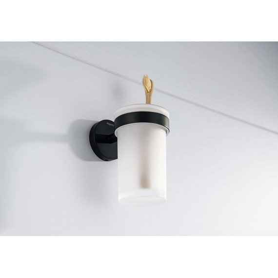 Стакан для зубных щеток Aquatek Европа AQ4104MB, цвет чёрный матовый - фото 3