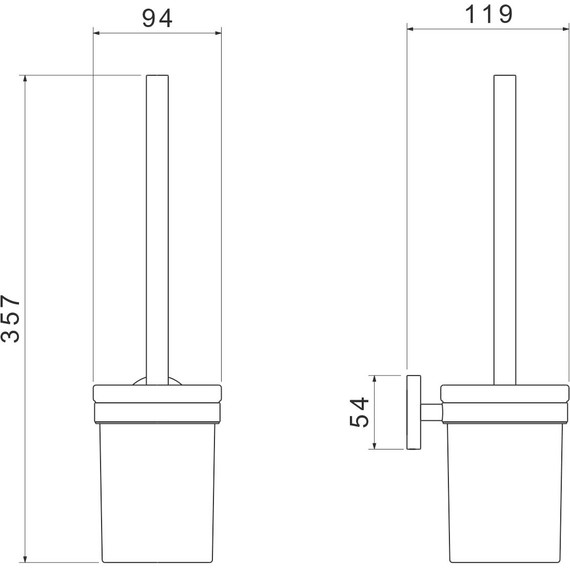 Ёршик для унитаза Aquatek Европа AQ4110CR - фото 5