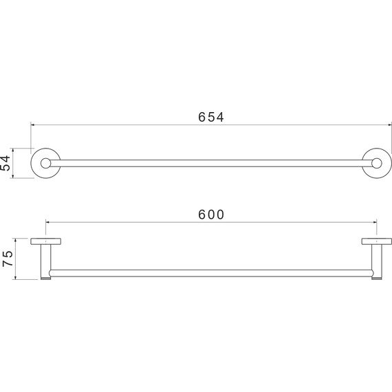 Полотенцедержатель Aquatek Европа AQ4114MB, цвет чёрный матовый - фото 9