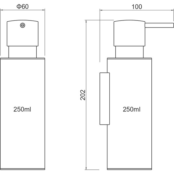 Дозатор для жидкого мыла Aquatek Оберон AQ4205CR - фото 6