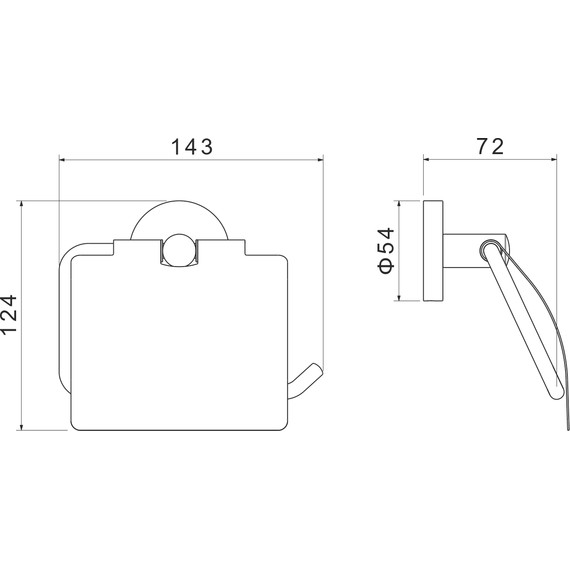 Держатель для туалетной бумаги Aquatek Оберон AQ4209CR - фото 6