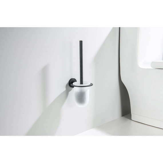 Ёршик для унитаза Aquatek Оберон AQ4210MB, цвет чёрный матовый - фото 3