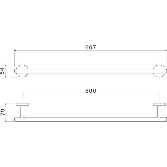 Полотенцедержатель Aquatek Оберон AQ4214MB, цвет чёрный матовый - фото 8