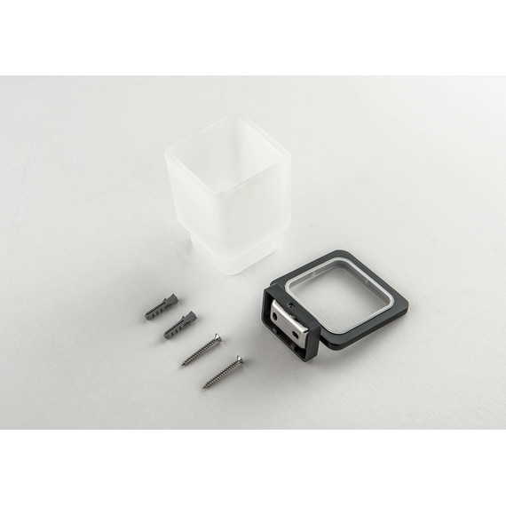 Стакан для зубных щеток Aquatek Либра AQ4304MB, цвет чёрный матовый - фото 2