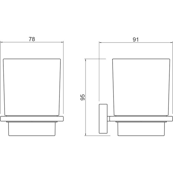 Стакан для зубных щеток Aquatek Либра AQ4304CR - фото 5