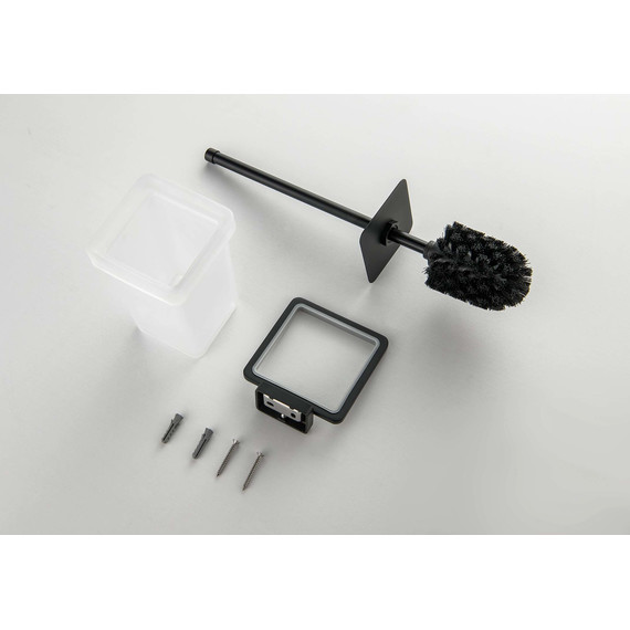 Ёршик для унитаза Aquatek Либра AQ4310MB, цвет чёрный матовый - фото 2