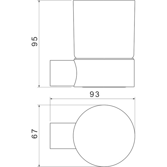 Стакан для зубных щеток Aquatek Лира AQ4404CR - фото 5