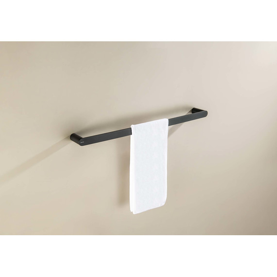 Полотенцедержатель Aquatek Лира AQ4414MB, цвет чёрный матовый - фото 5