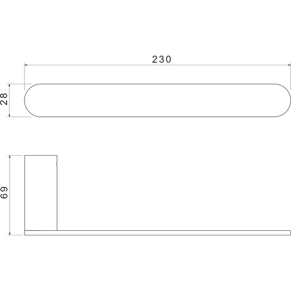 Полотенцедержатель Aquatek Лира AQ4419MB, цвет чёрный матовый - фото 6