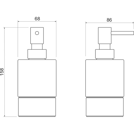 Дозатор для жидкого мыла Aquatek Лира AQ4429MB, цвет чёрный матовый - фото 5