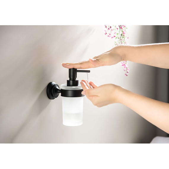 Дозатор для жидкого мыла Aquatek Классик AQ4505MB, цвет чёрный матовый - фото 3