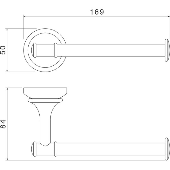 Держатель для туалетной бумаги Aquatek Классик AQ4508MB, цвет чёрный матовый - фото 6