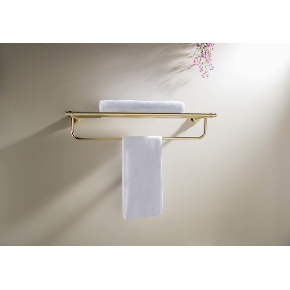 Полка для полотенец Aquatek Классик AQ4515PG, цвет золото - фото 4