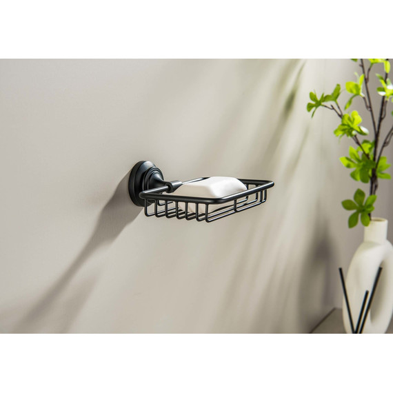 Мыльница Aquatek Классик AQ4533MB, цвет чёрный матовый - фото 4