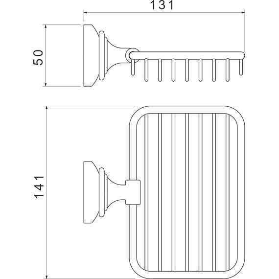 Мыльница Aquatek Классик AQ4533MB, цвет чёрный матовый - фото 6