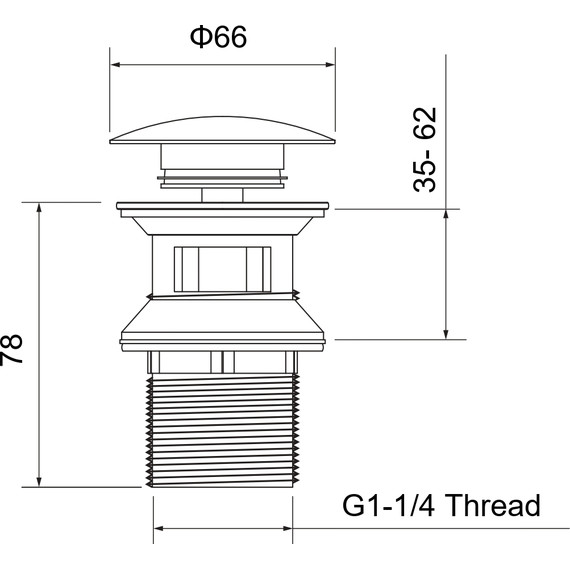 Донный клапан Aquatek AQ6002MB, чёрный матовый - фото 9