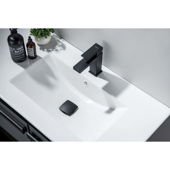 Донный клапан Aquatek AQ6004MB, чёрный матовый - фото 2