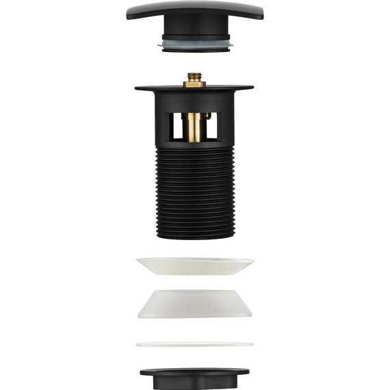 Донный клапан Aquatek AQ6004MB, чёрный матовый - фото 5