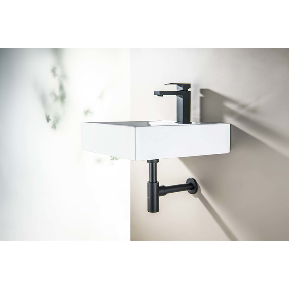 Сифон для умывальника Aquatek AQ6012MB, чёрный матовый - фото 3