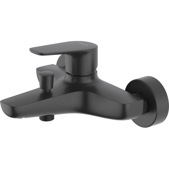 Набор смесителей 3 в 1 для ванны с коротким изливом Aquatek Бетта AQ1130MB, чёрный матовый, Цвет производителя: чёрный матовый - фото 3