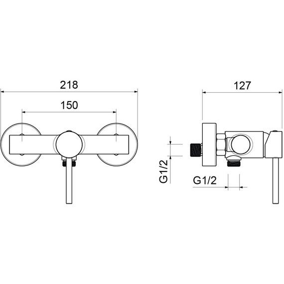 Смеситель для душа Aquatek Европа AQ1332CR, Цвет производителя: хром - фото 4