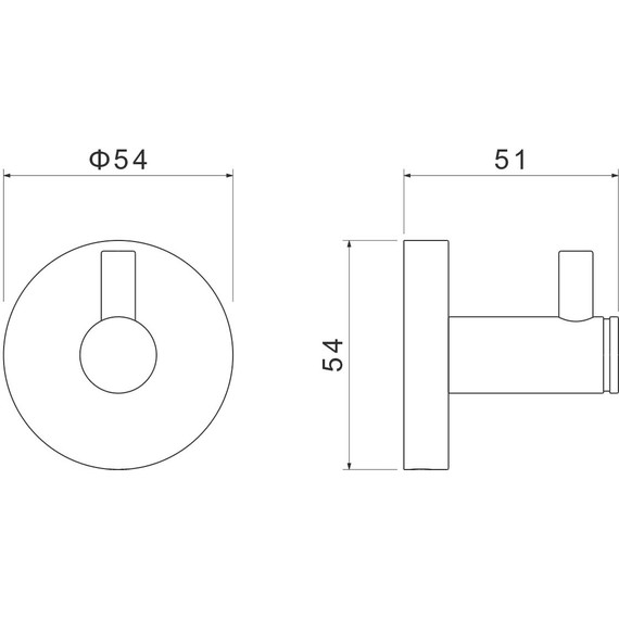 Крючок Aquatek Европа AQ4101BG, цвет золото шлифованное - фото 7