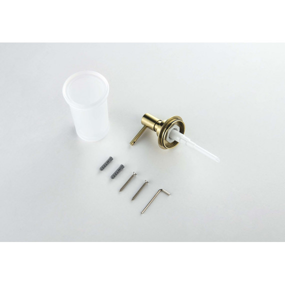 Дозатор для жидкого мыла Aquatek Европа AQ4105BG, цвет золото шлифованное - фото 3