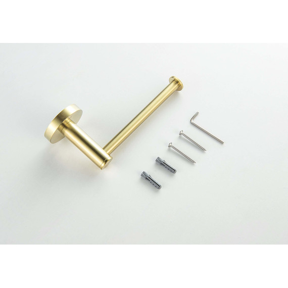 Держатель для туалетной бумаги Aquatek Европа AQ4108BG, цвет золото шлифованное - фото 3