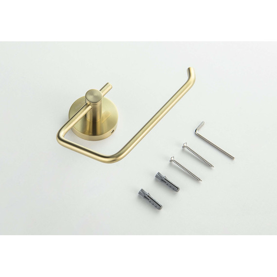 Держатель для туалетной бумаги Aquatek Европа AQ4118BG, цвет золото шлифованное - фото 3