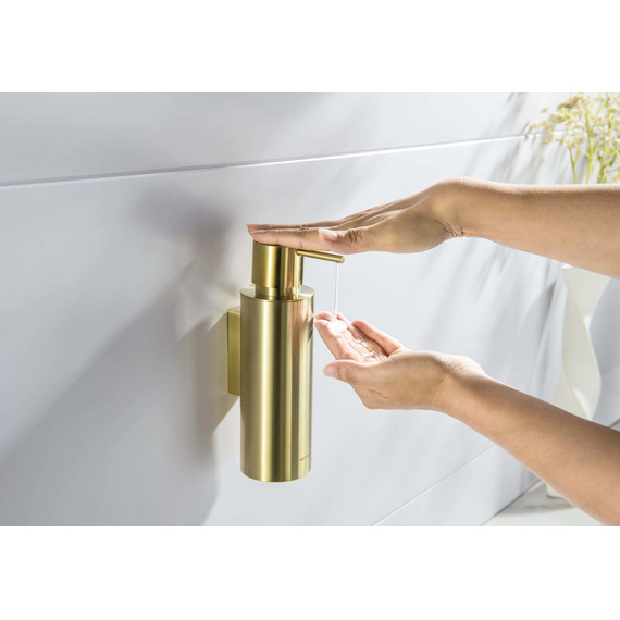 Дозатор для жидкого мыла Aquatek Оберон AQ4205BG, цвет золото шлифованное - фото 4
